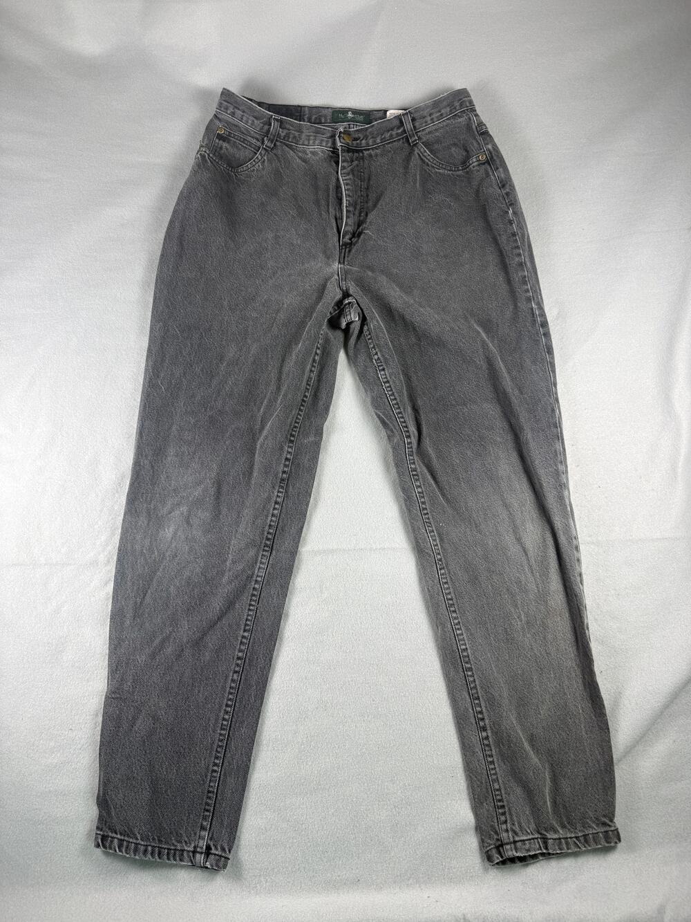 Vintage Hunt Club Mom Jeans Womens 18W Black Acid Wash High Rise Made in USA